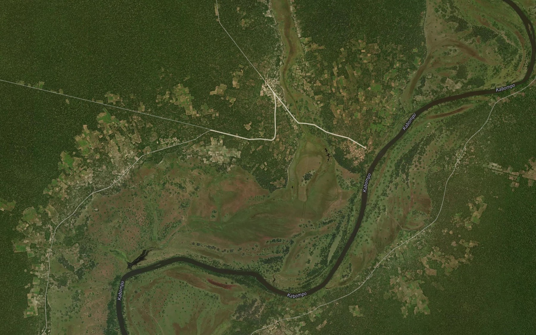 Satellite map of the Nkulwashi