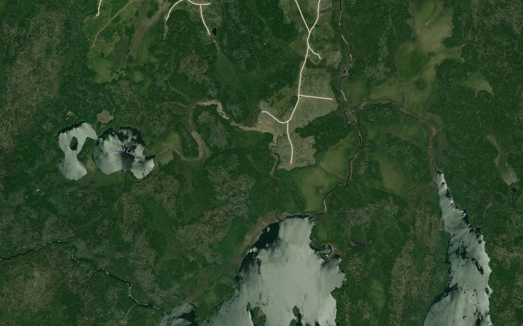 Satellite map of the Genoa Creek