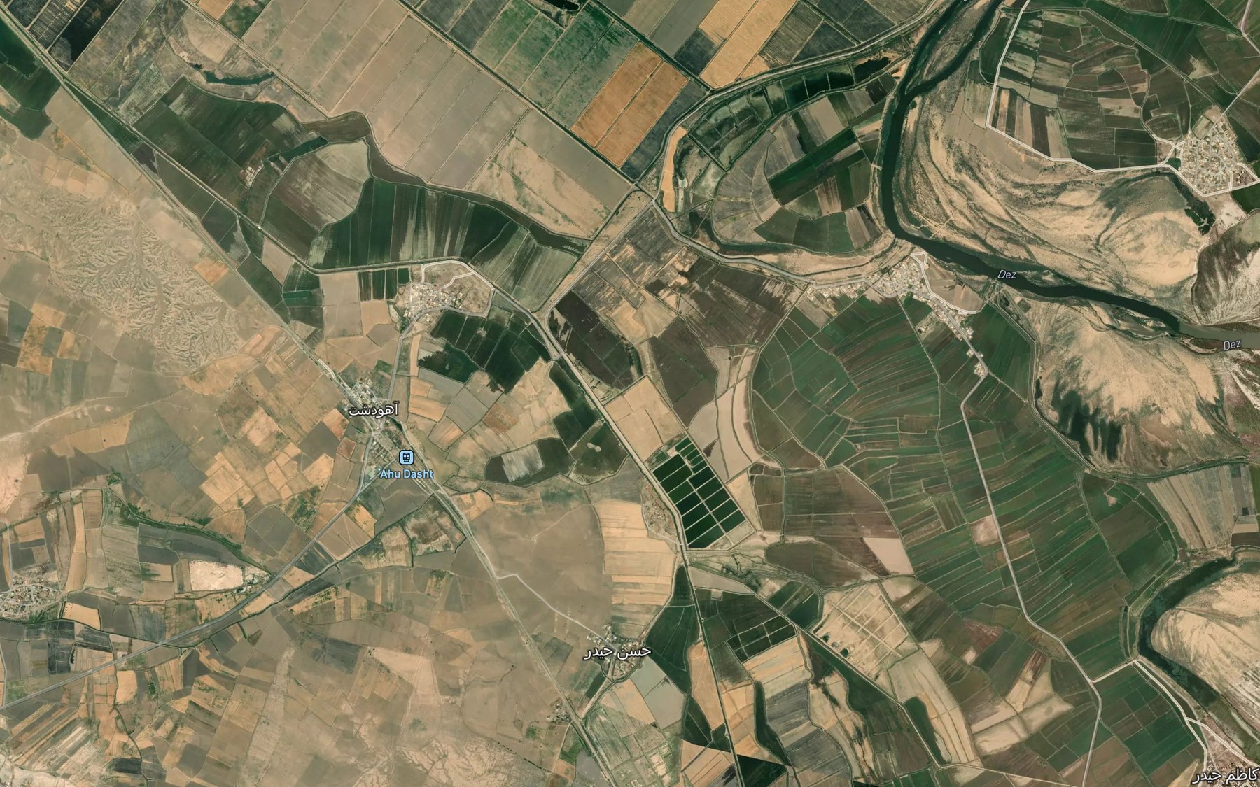 Satellite map of the Nahr-e Maleh