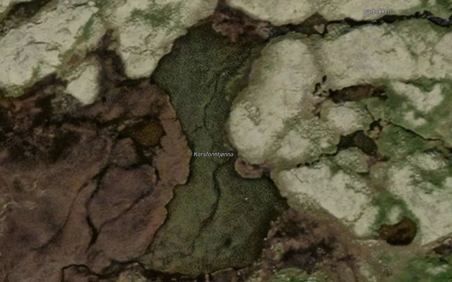 Satellite map of the Korsfonntjonna