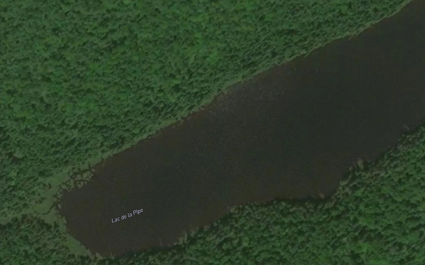 Satellite map of the Lac de la Pipe