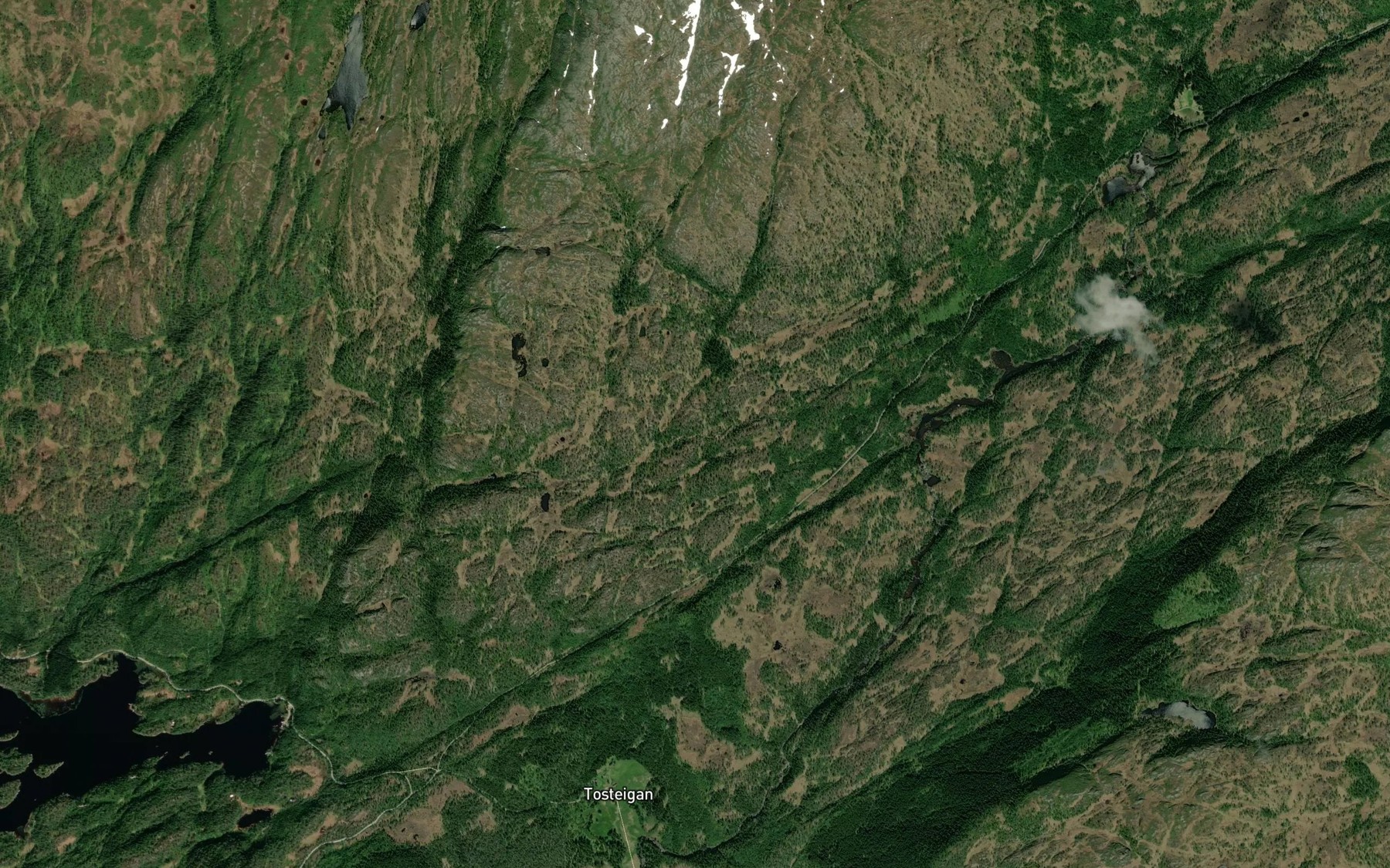 Satellite map of the Tullerasbekken