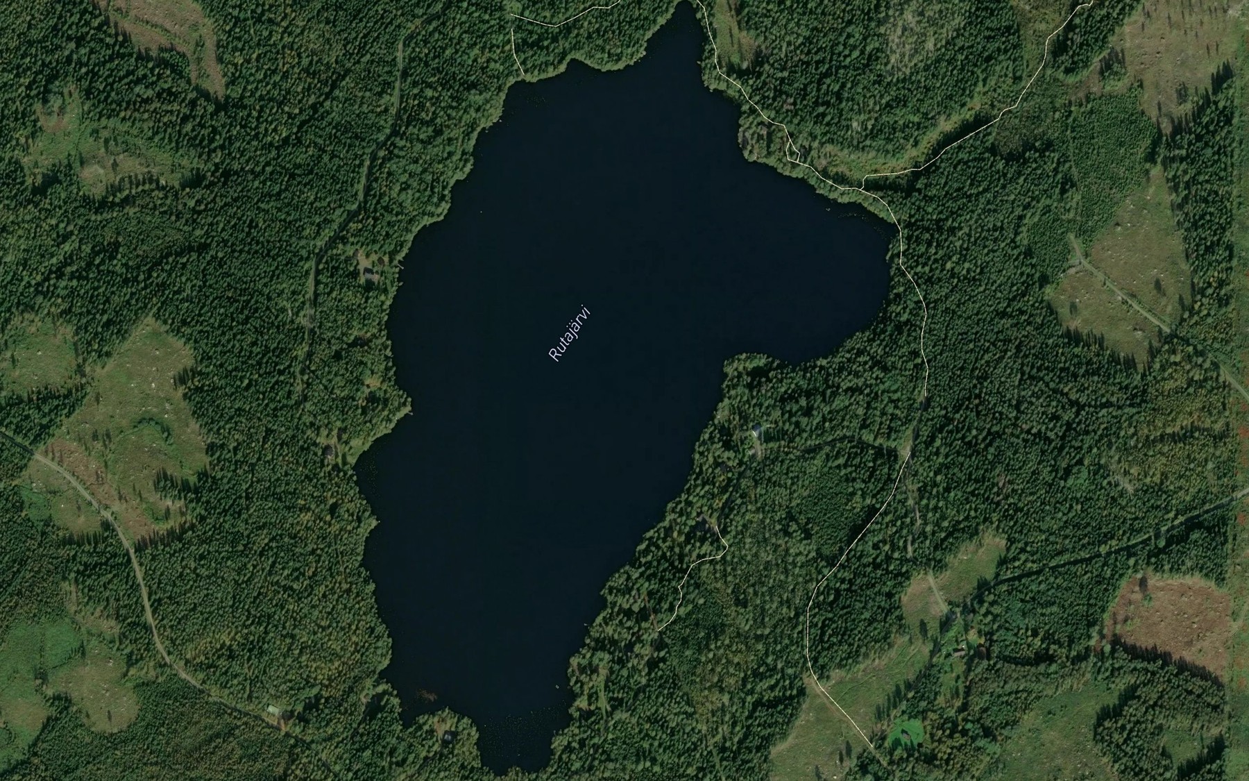 Satellite map of the Rutajarvi