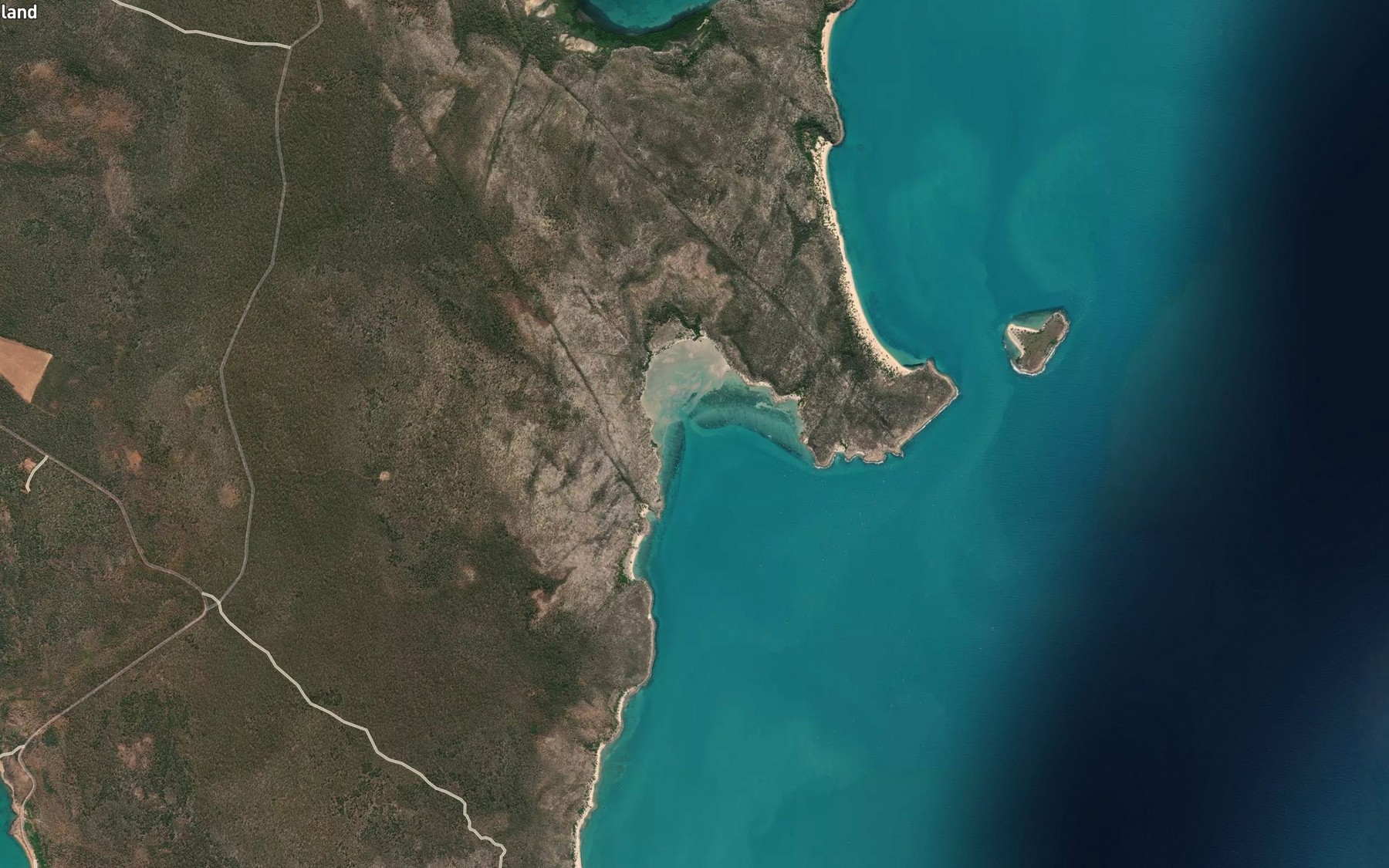 Satellite map of the Nulukwa Bay