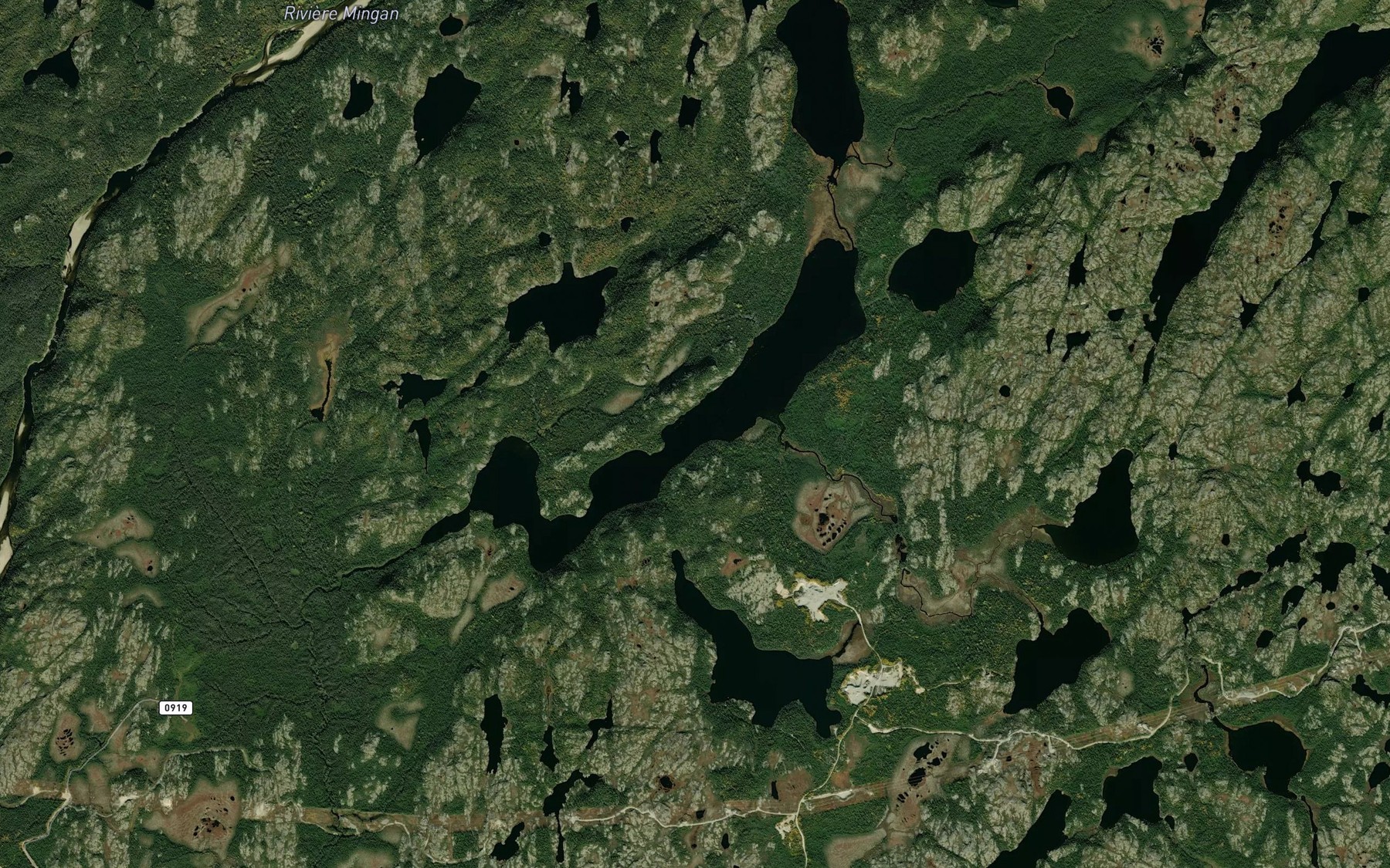 Satellite map of the Lac Mahkuhiu