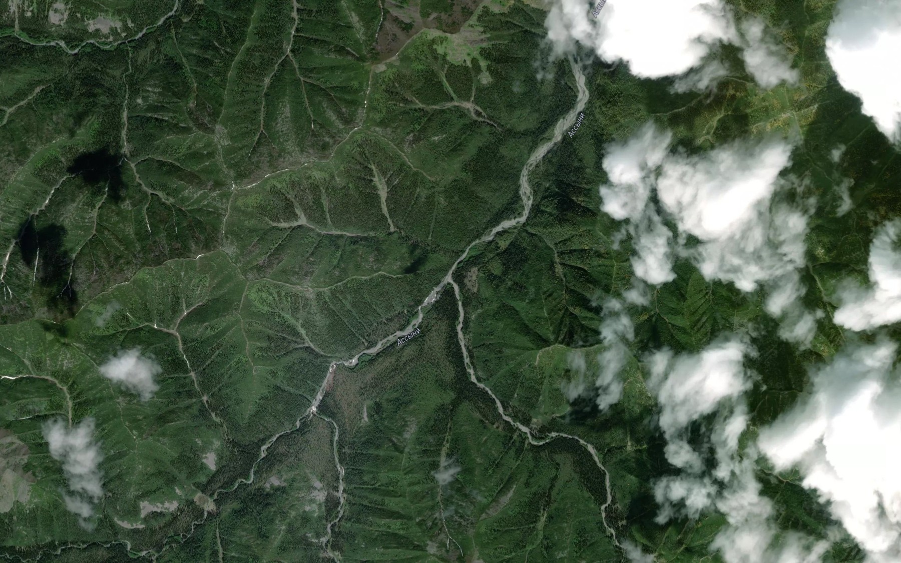 Satellite map of the Kovrizhka