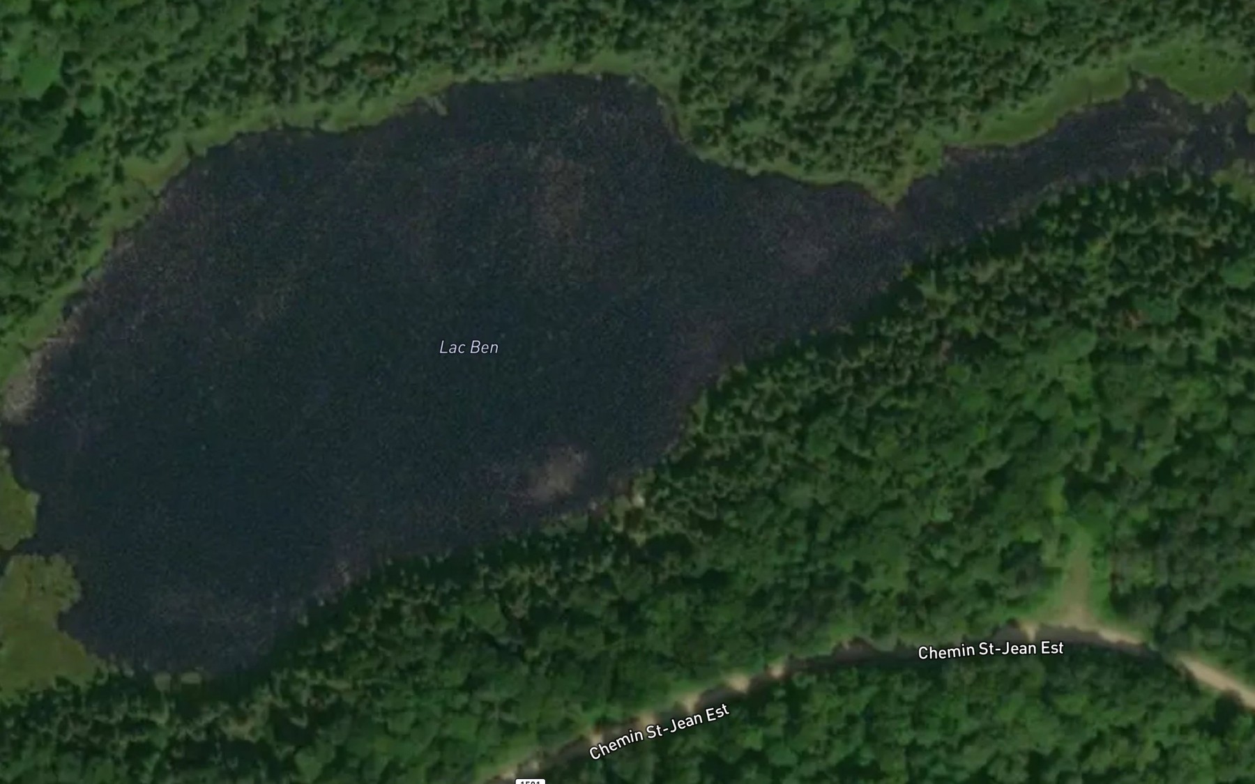 Satellite map of the Lac Ben