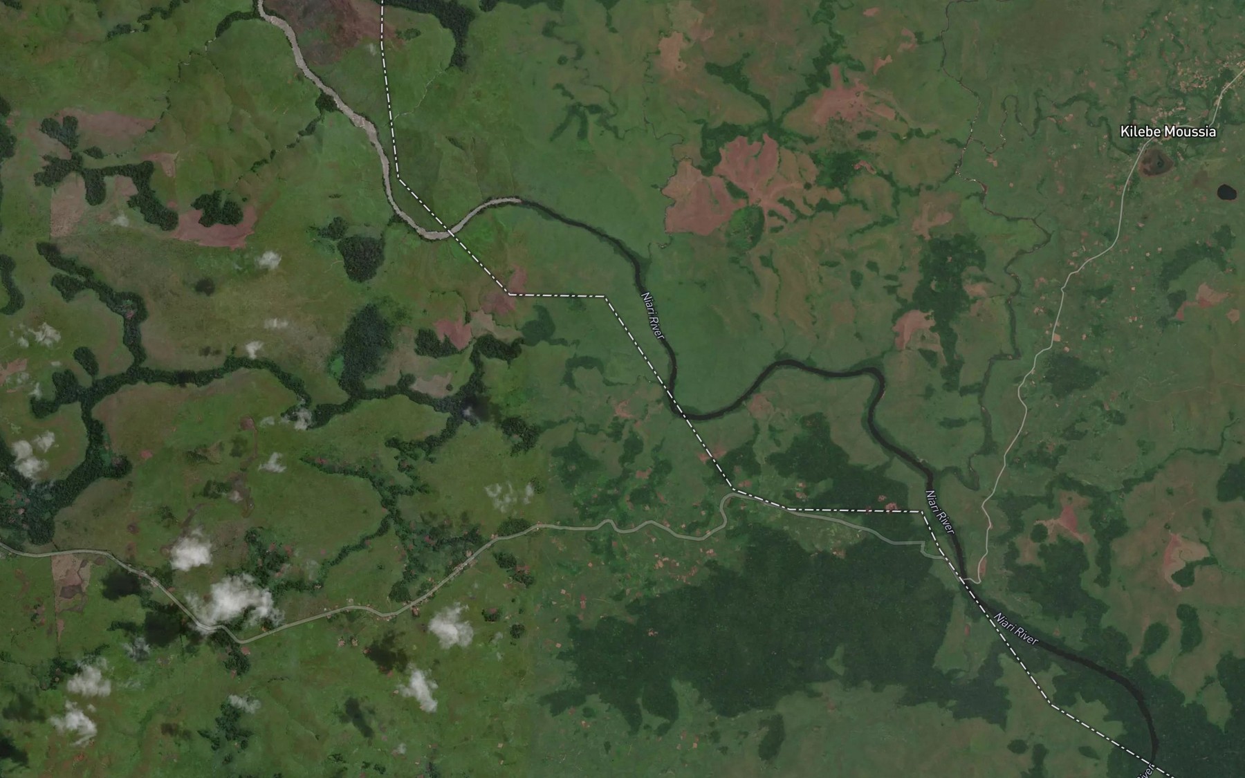 Satellite map of the Matamou