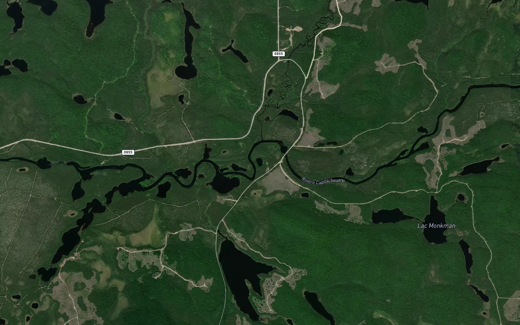 Satellite map of the Lac Volga