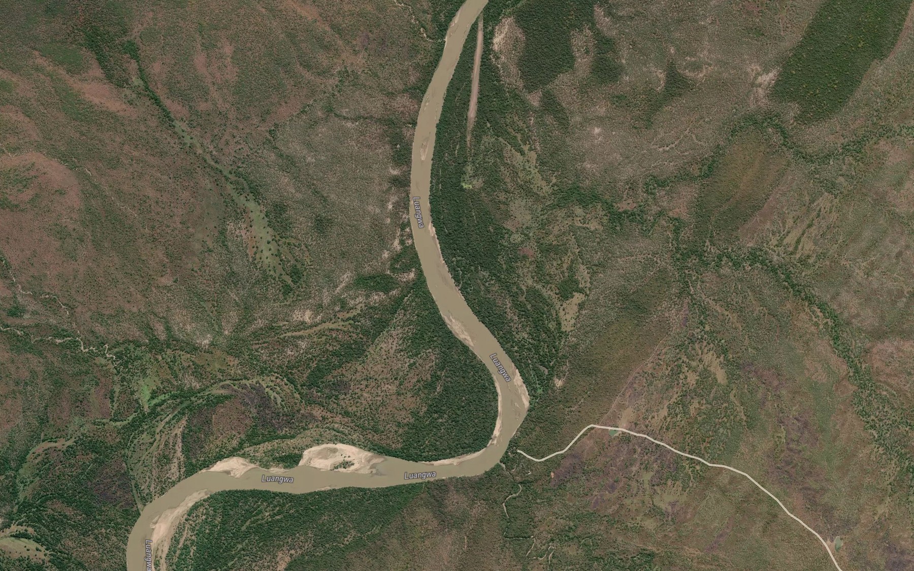 Satellite map of the Lusuni