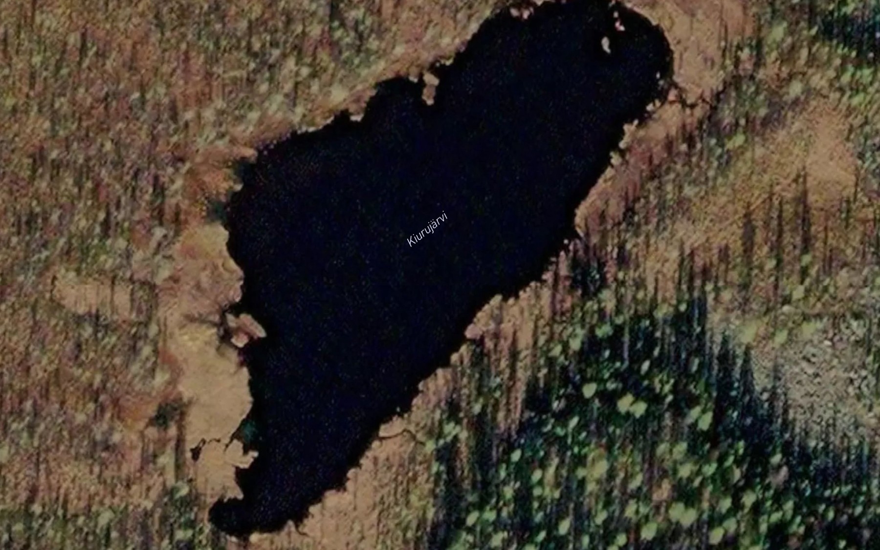 Satellite map of the Kiurujarvi