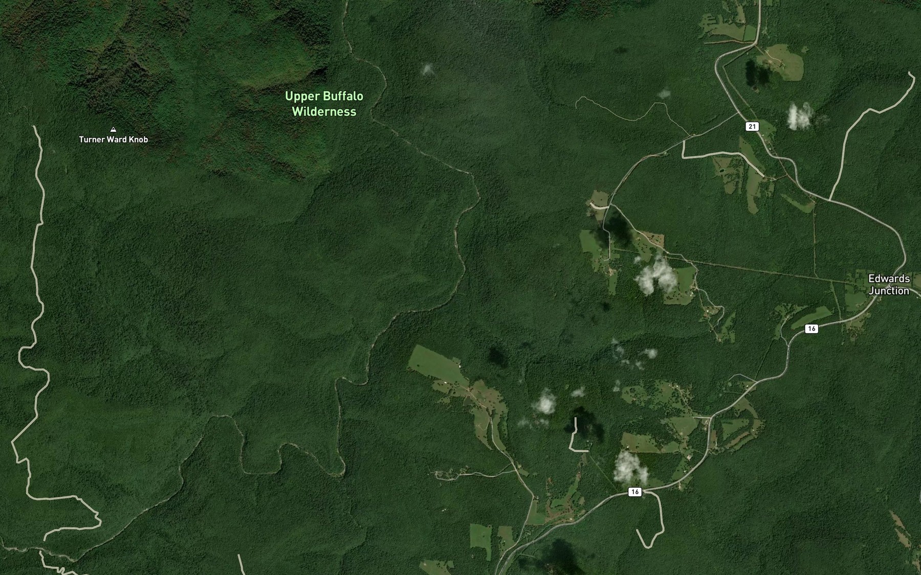 Satellite map of the Terrapin Branch