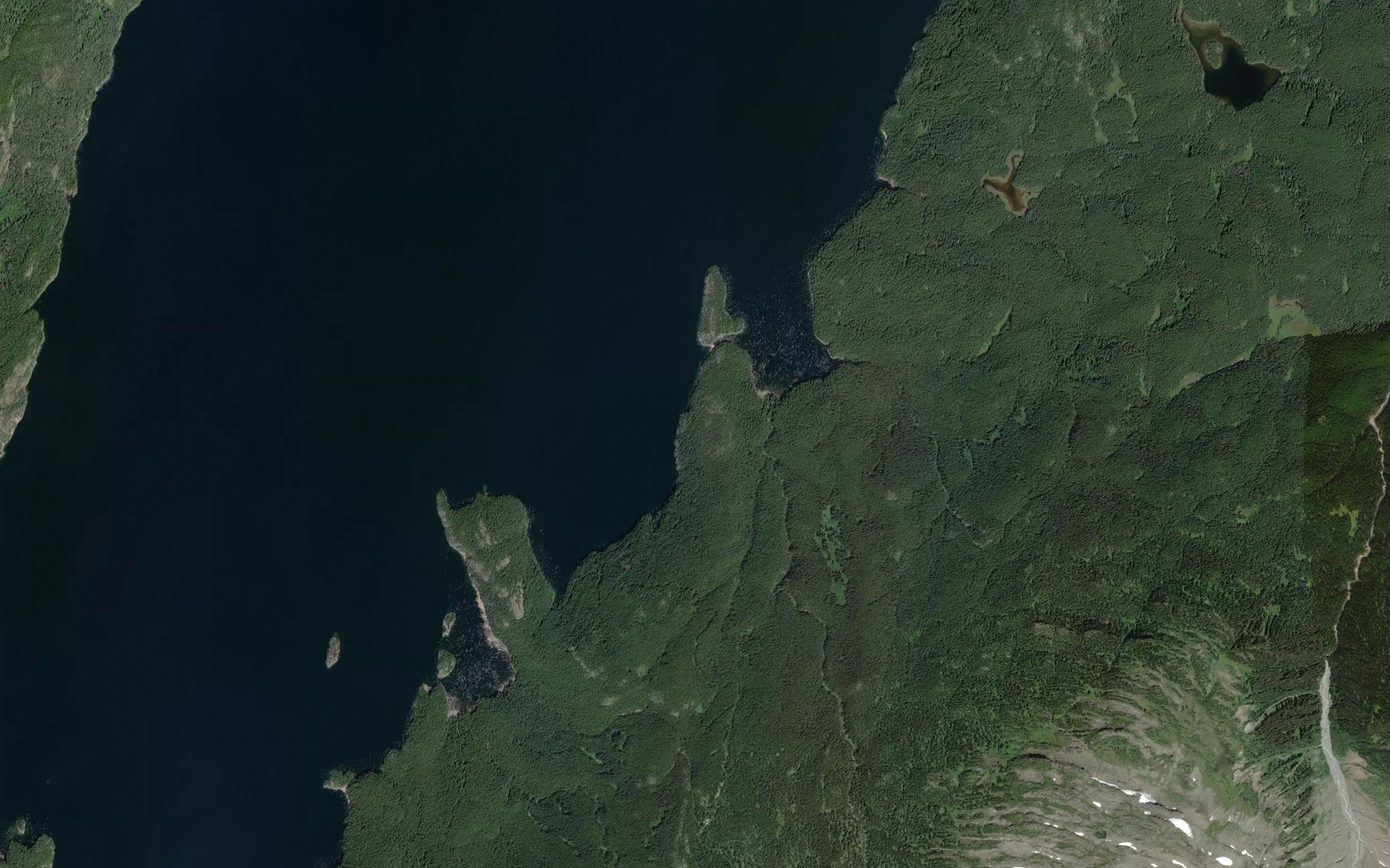 Satellite map of the Zinc Bay