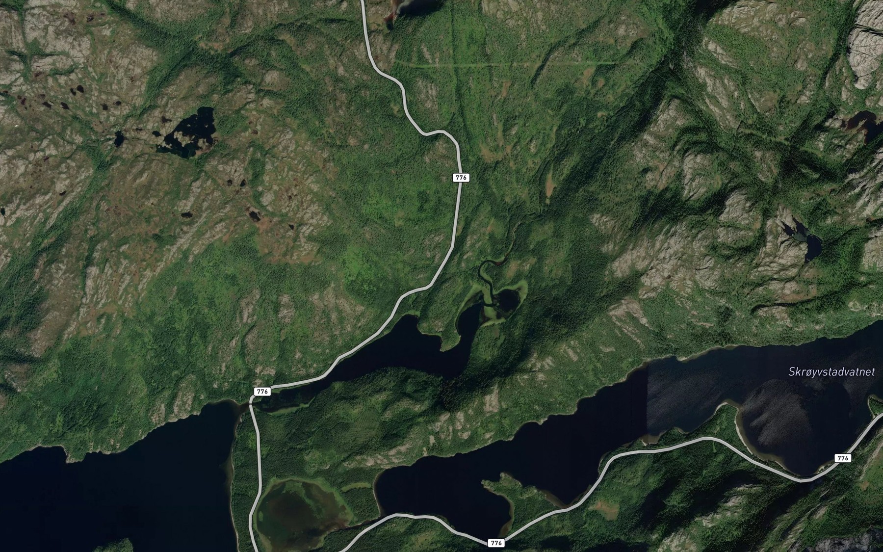 Satellite map of the Lendbekken