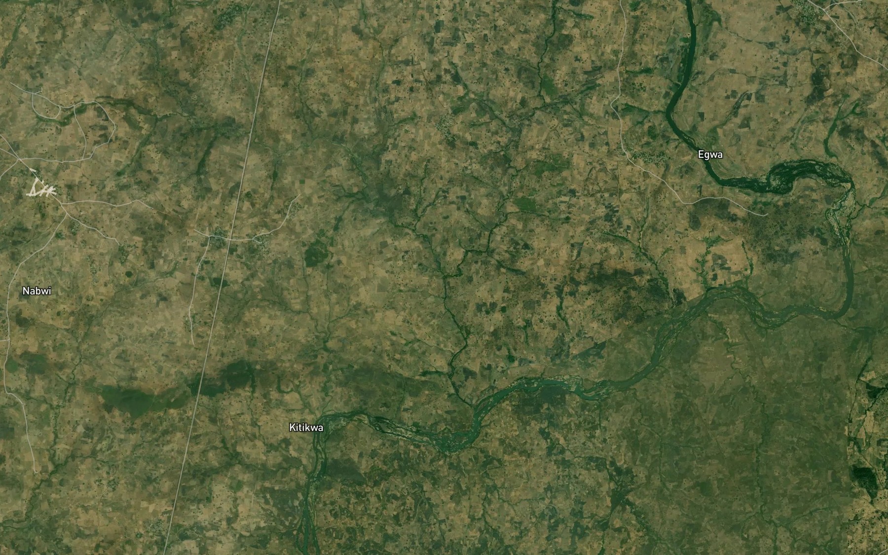 Satellite map of the River Nerna