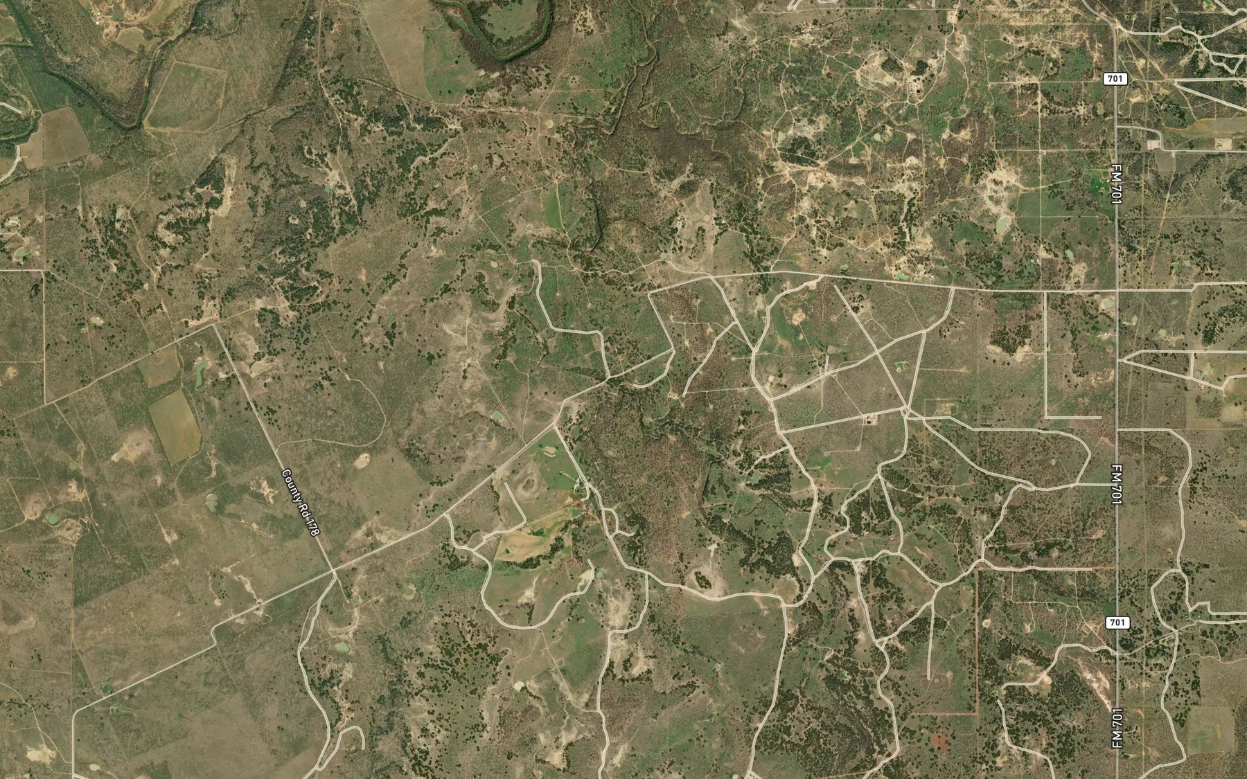 Satellite map of the East Fork Bufford Creek