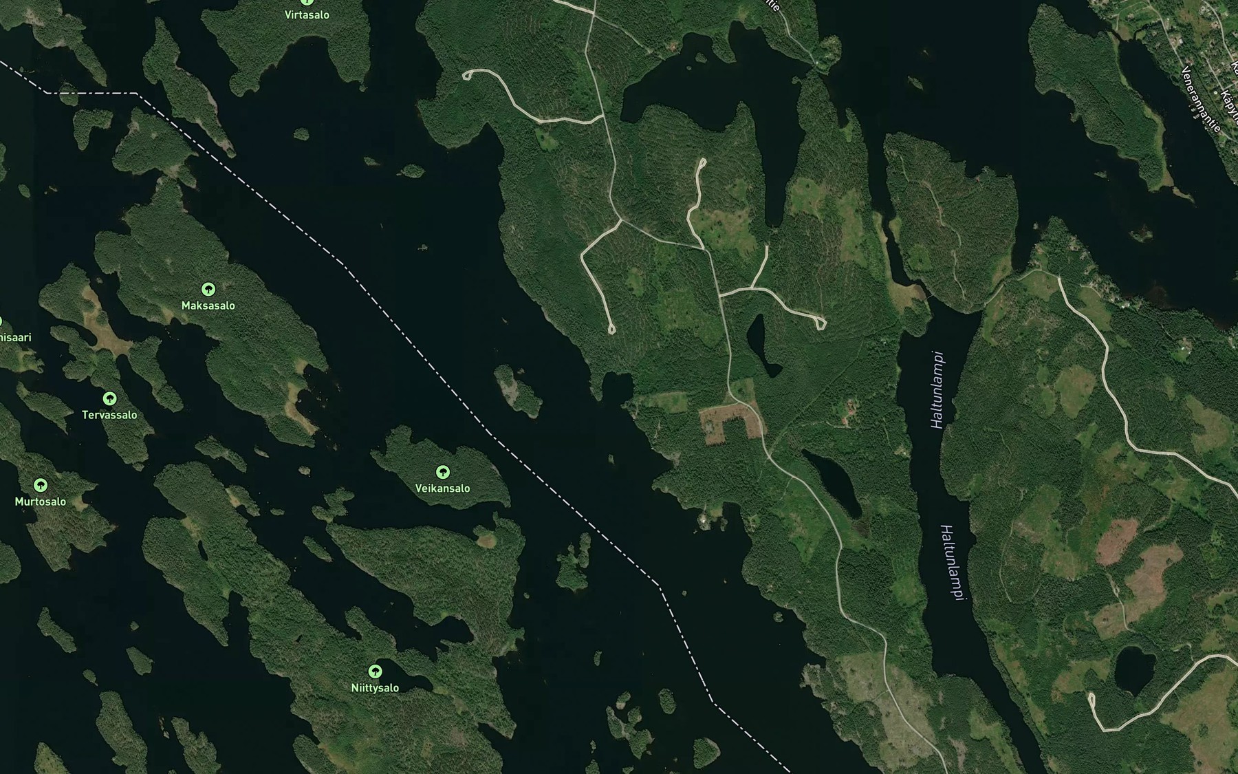 Satellite map of the Nikonlahti