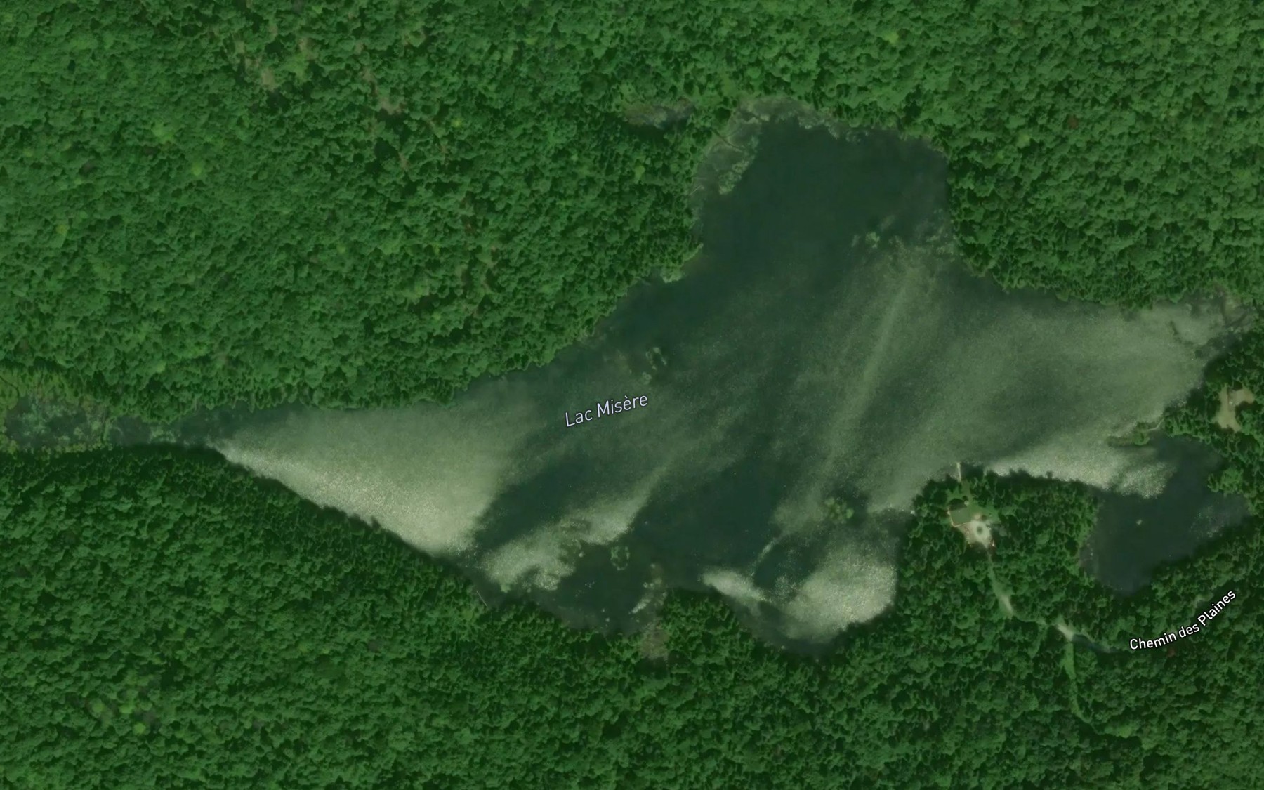 Satellite map of the Lac Misere
