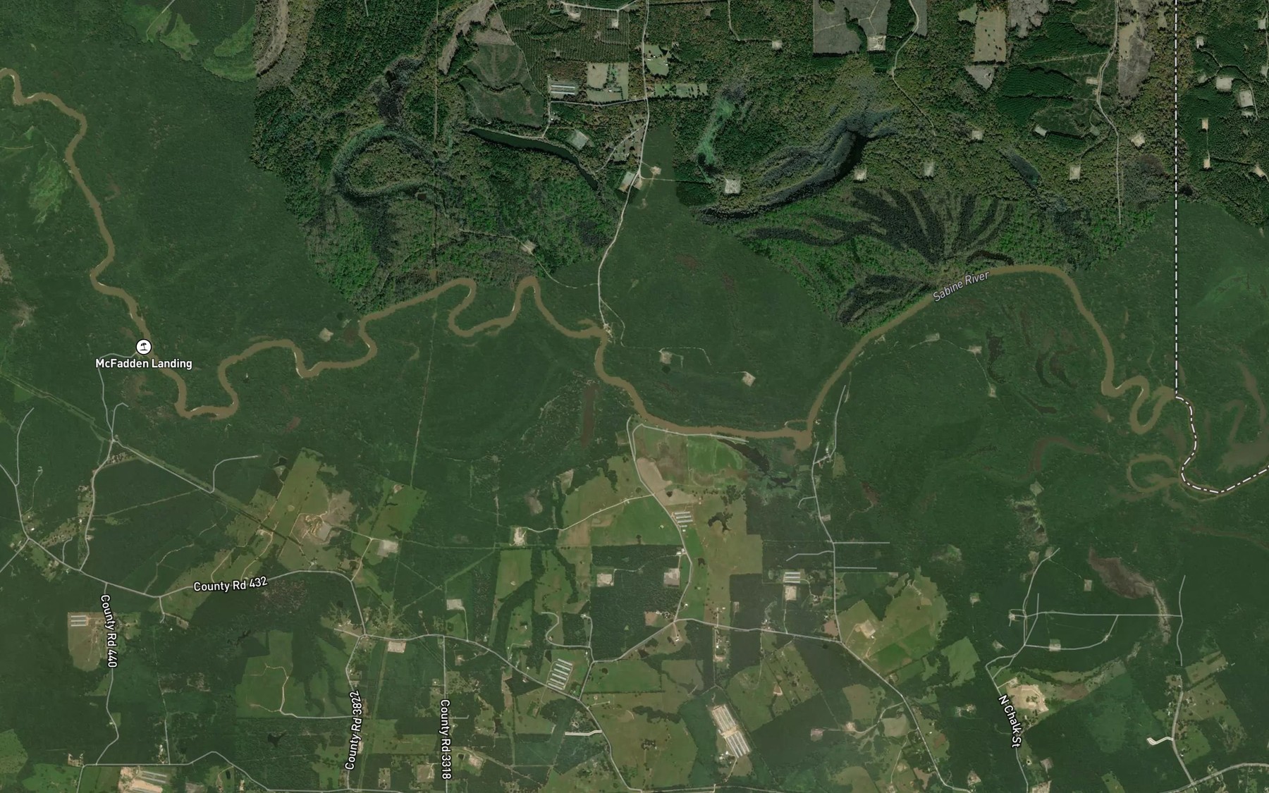 Satellite map of the Connell Creek