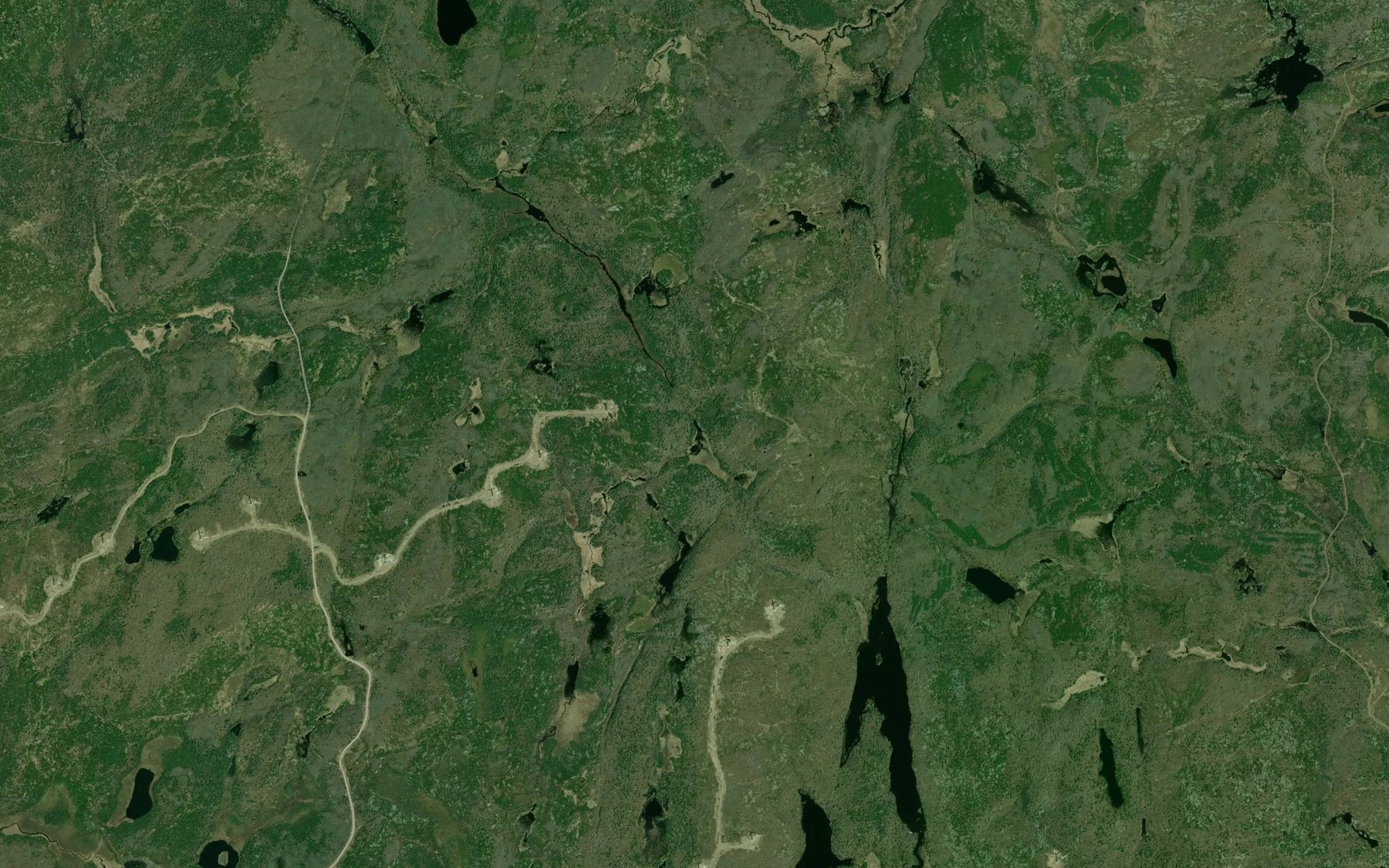 Satellite map of the Saltlick Lake