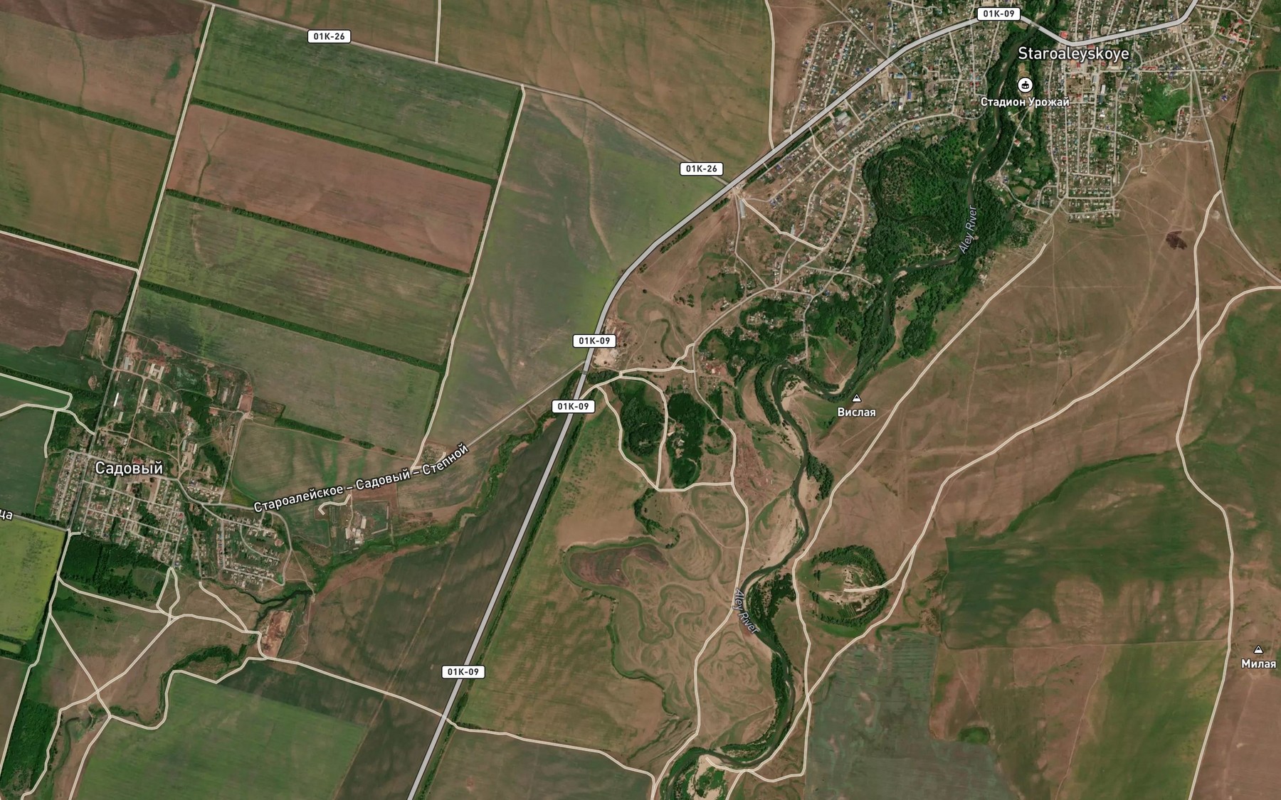 Satellite map of the Shaparikha