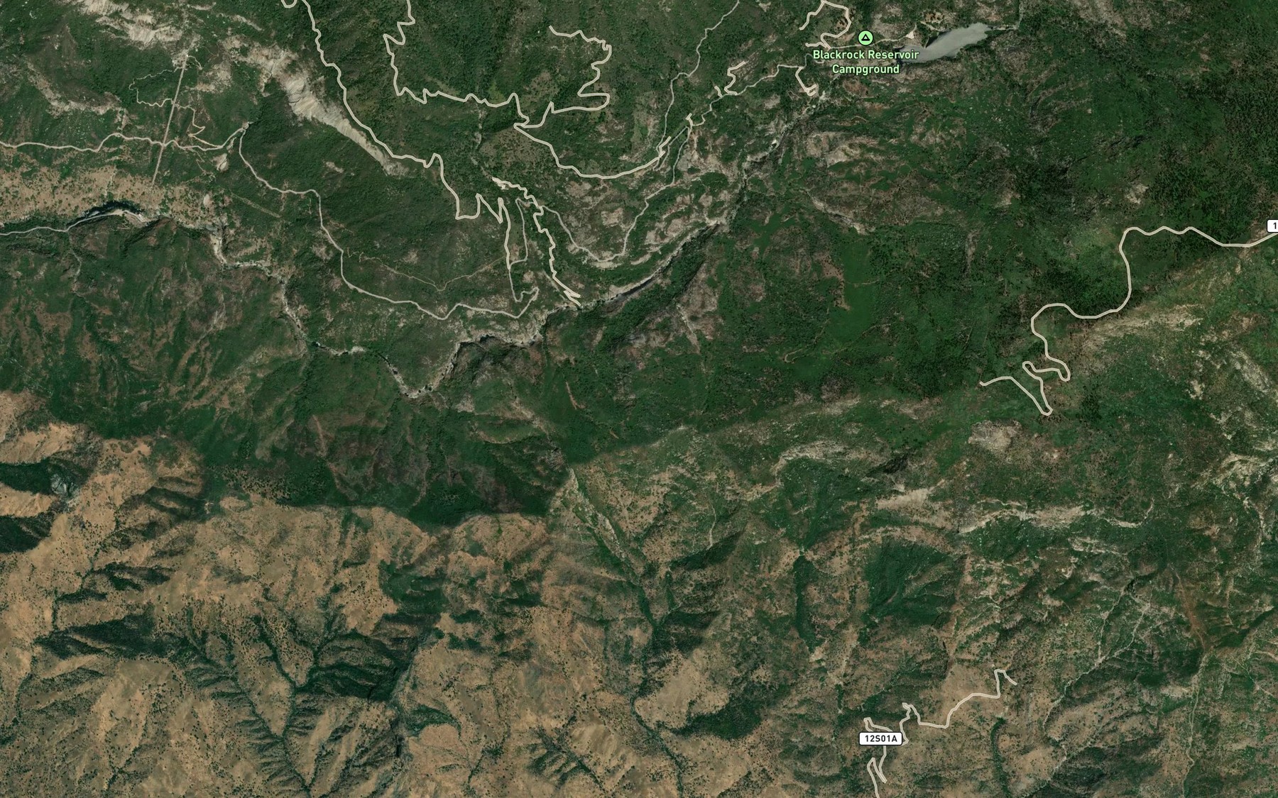 Satellite map of the Lousy Spring