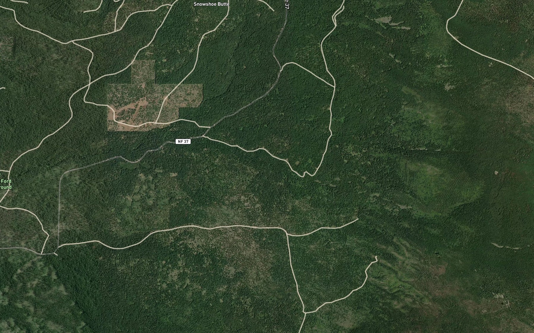 Satellite map of the Salt Fork Fourbit Creek