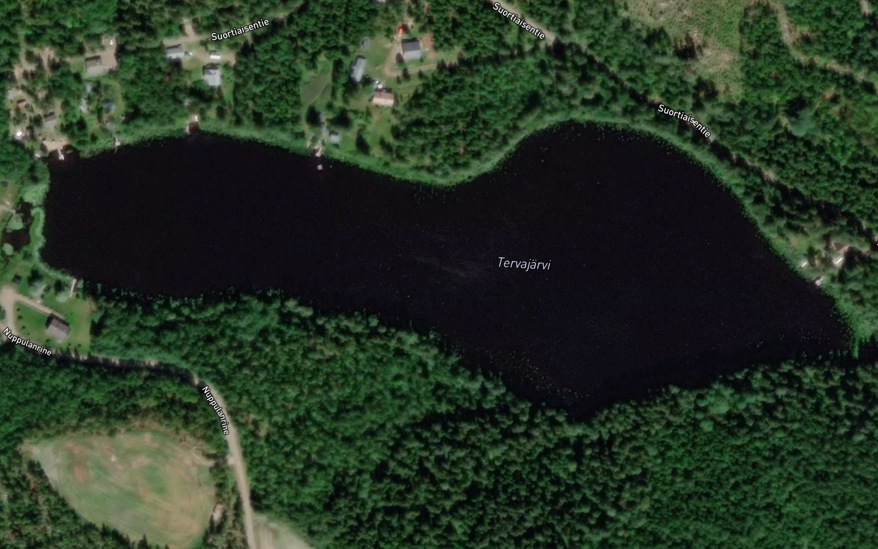 Satellite map of the Tervajarvi