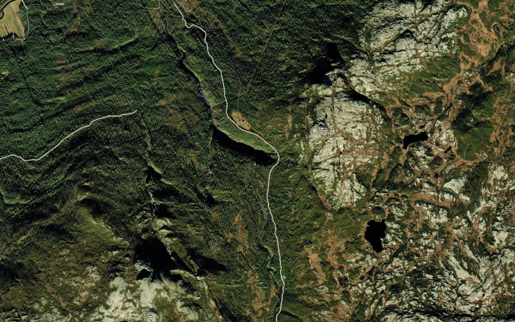 Satellite map of the Sobergseterfossen