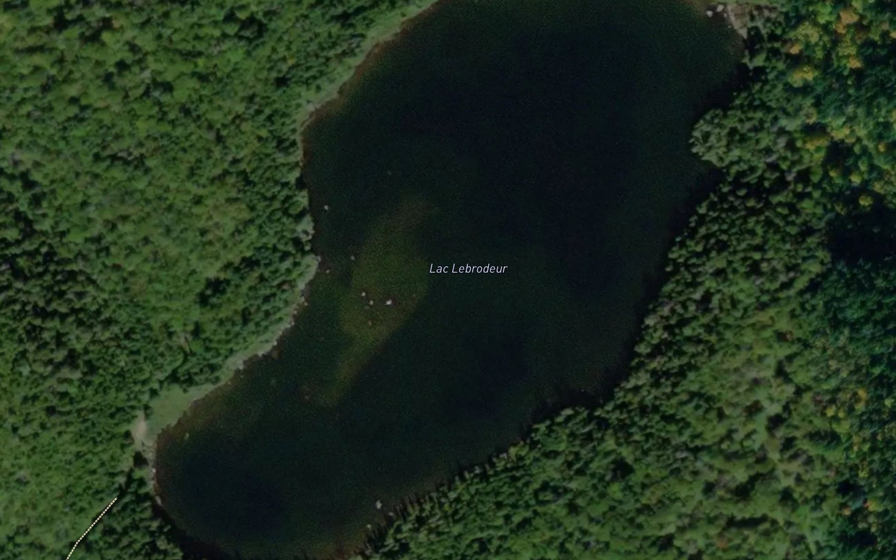 Satellite map of the Lac Lebrodeur