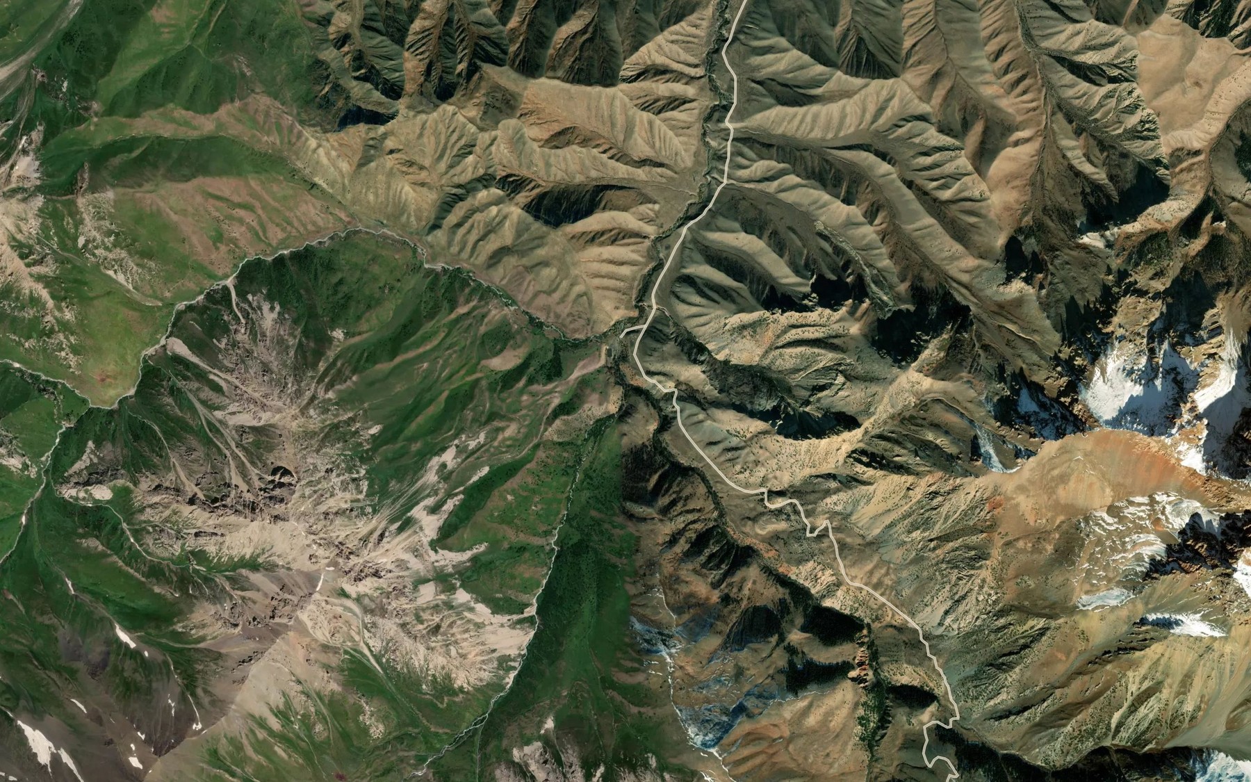 Satellite map of the Semiz