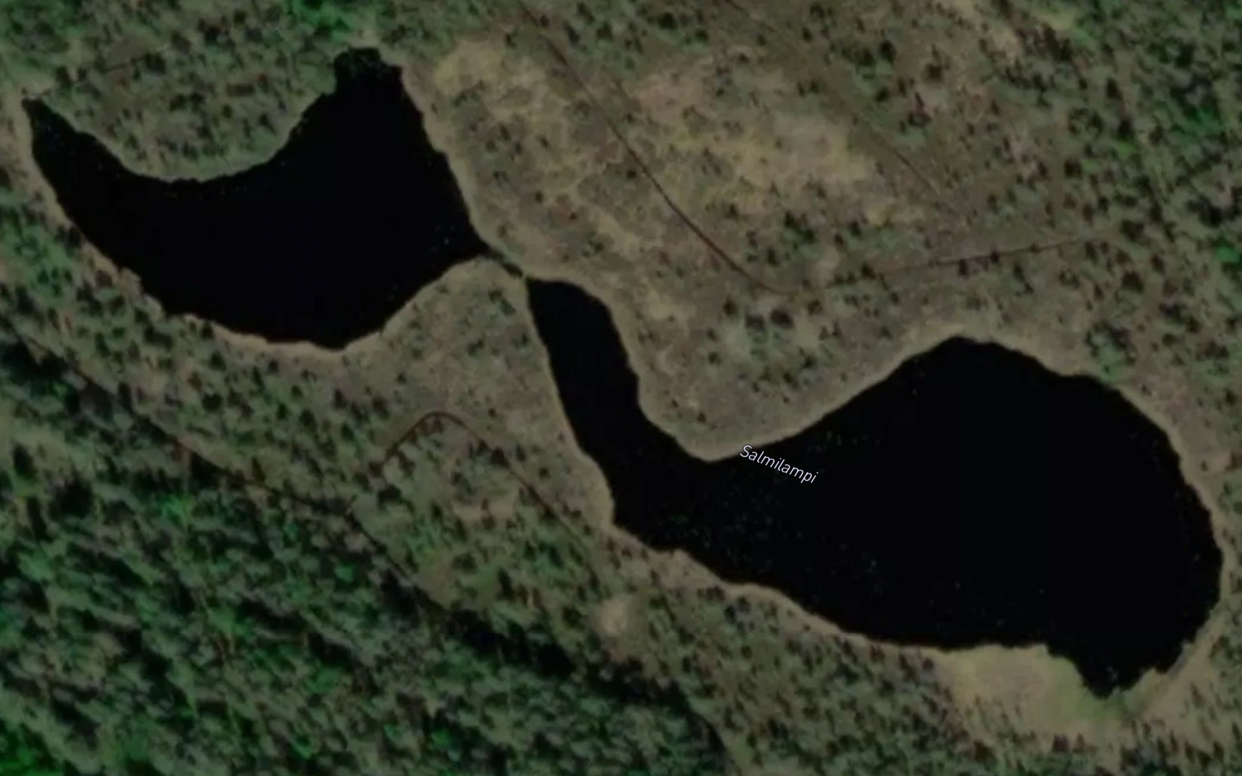 Satellite map of the Salmilampi