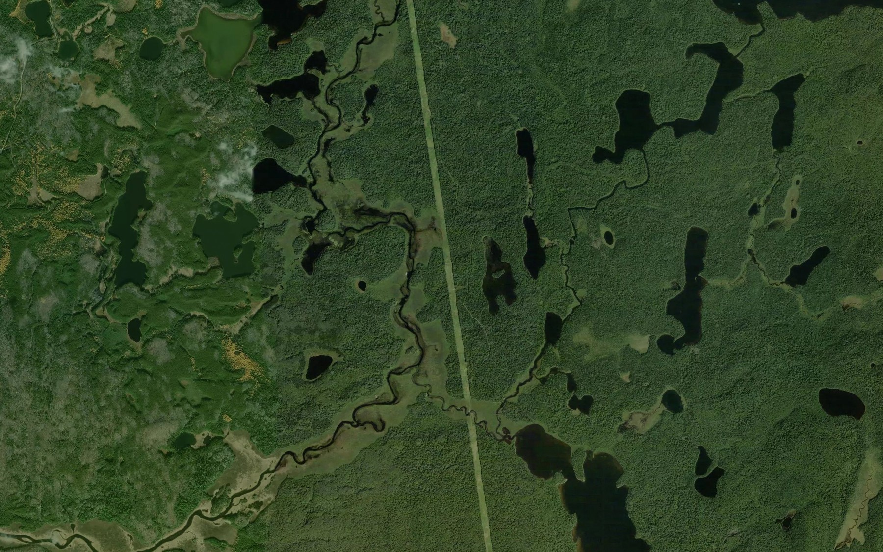 Satellite map of the Dumbell Creek