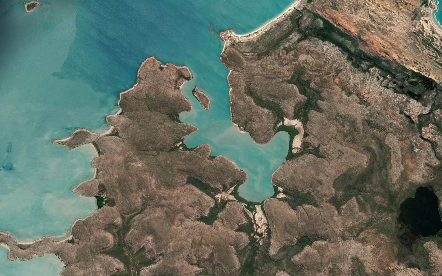 Satellite map of the Barbara Cove