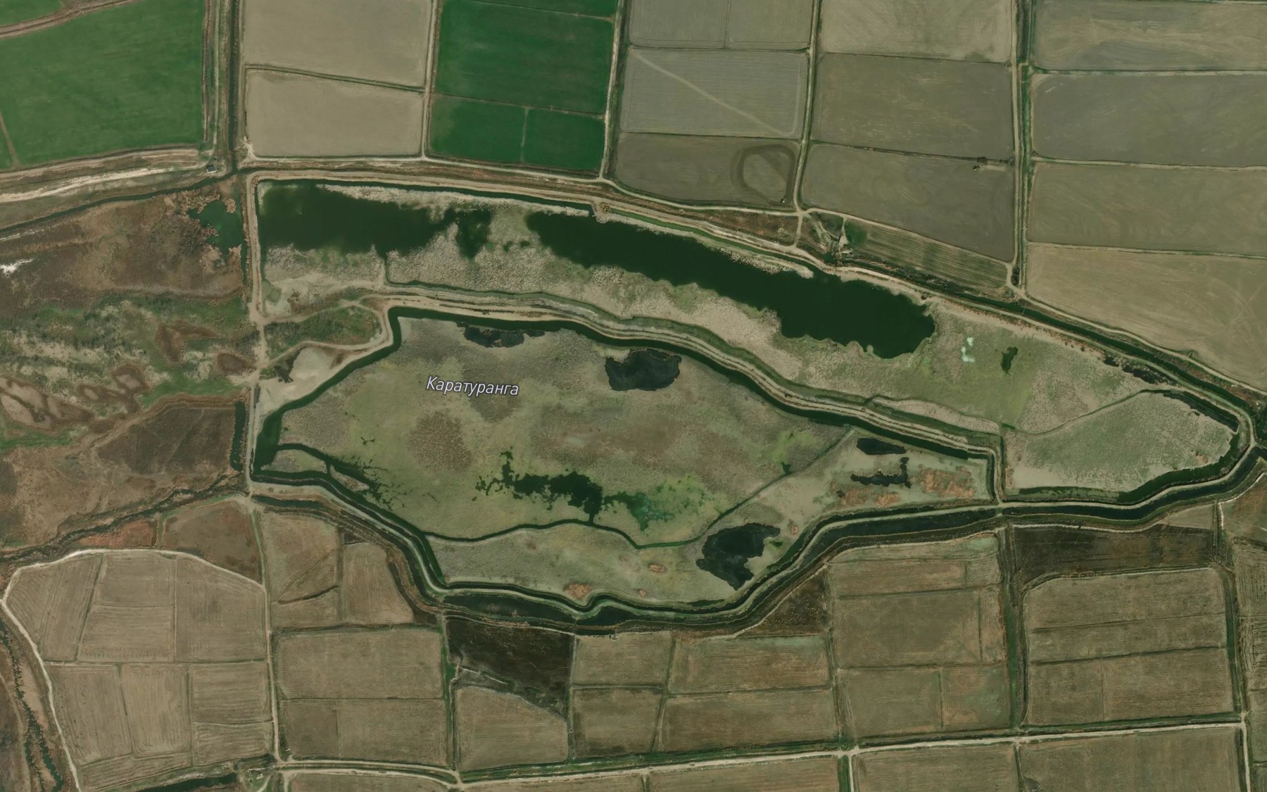 Satellite map of the Qoraturanga Ko`l