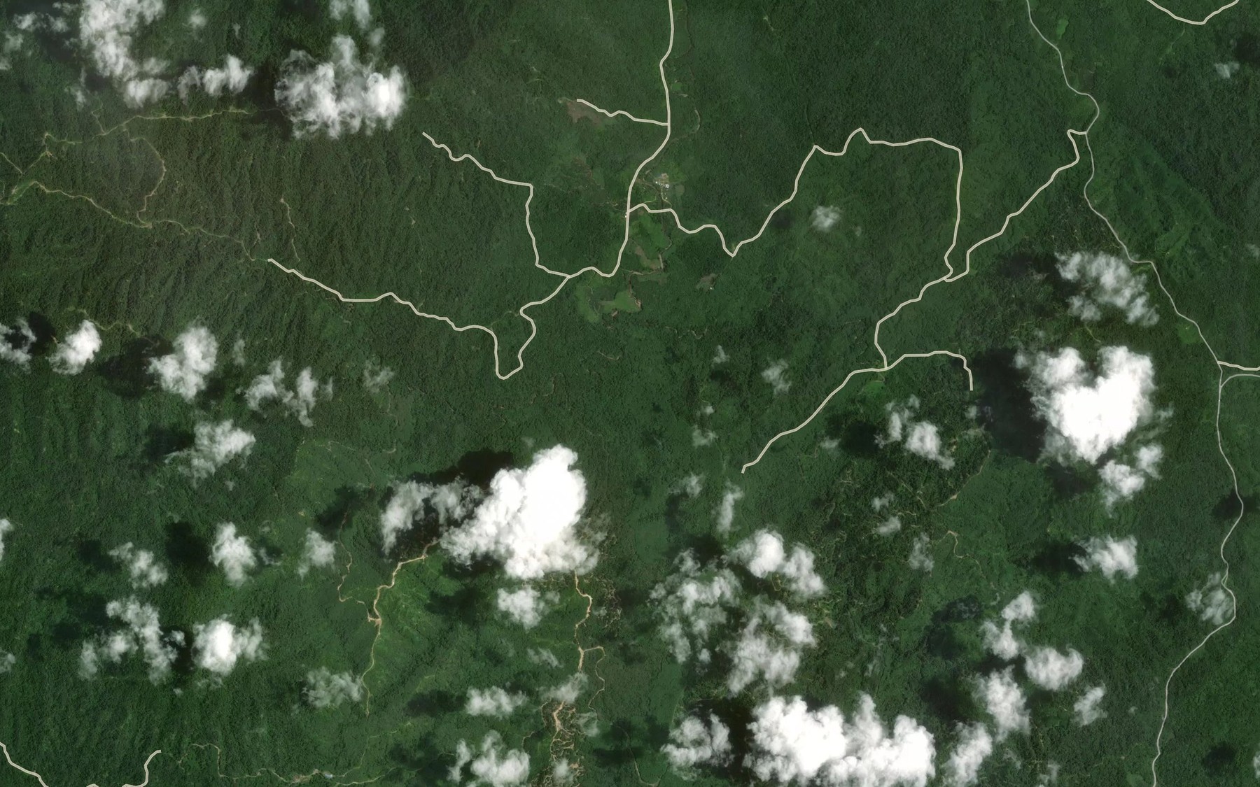 Satellite map of the Sungai Senap