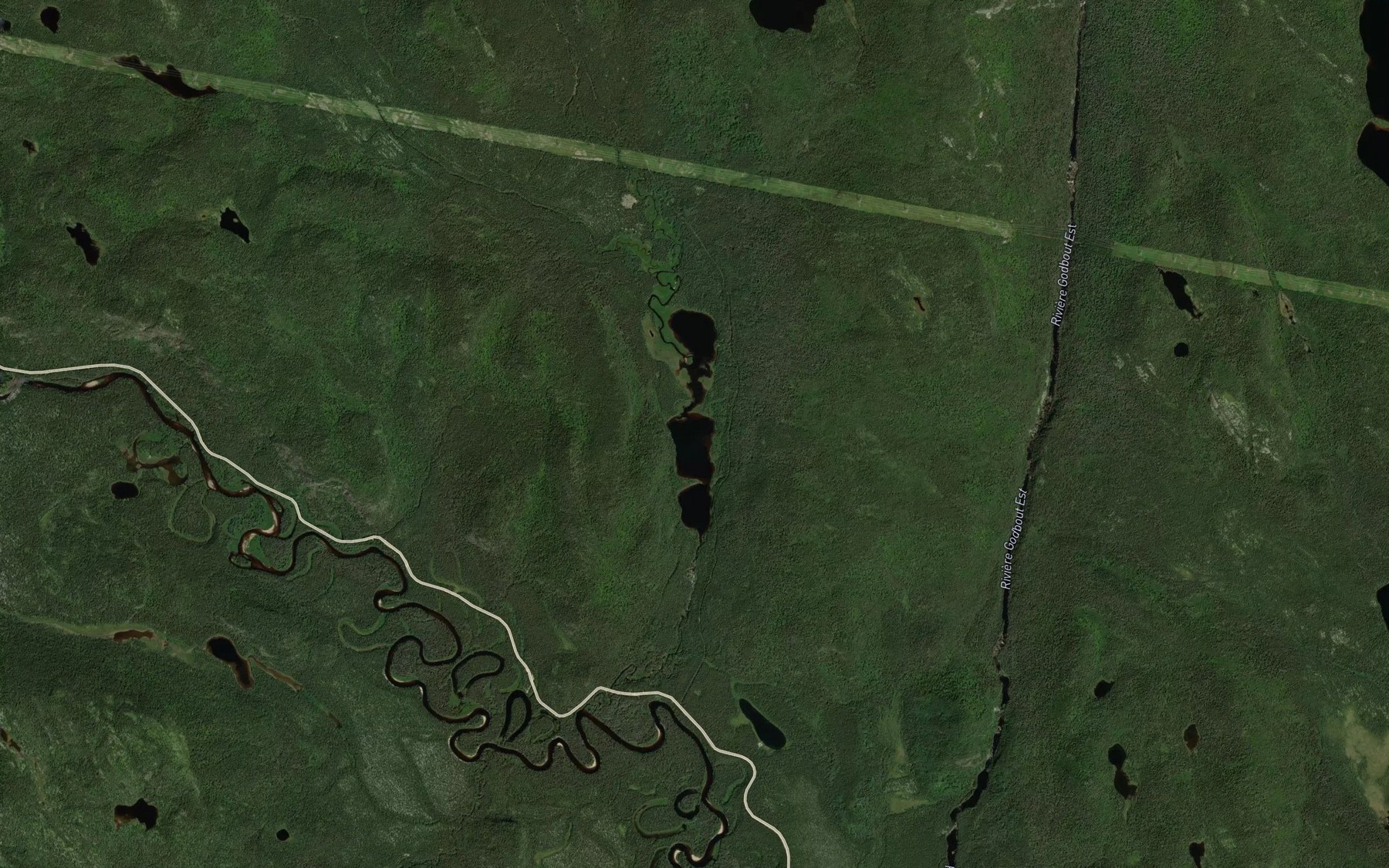 Satellite map of the Lac Tardif