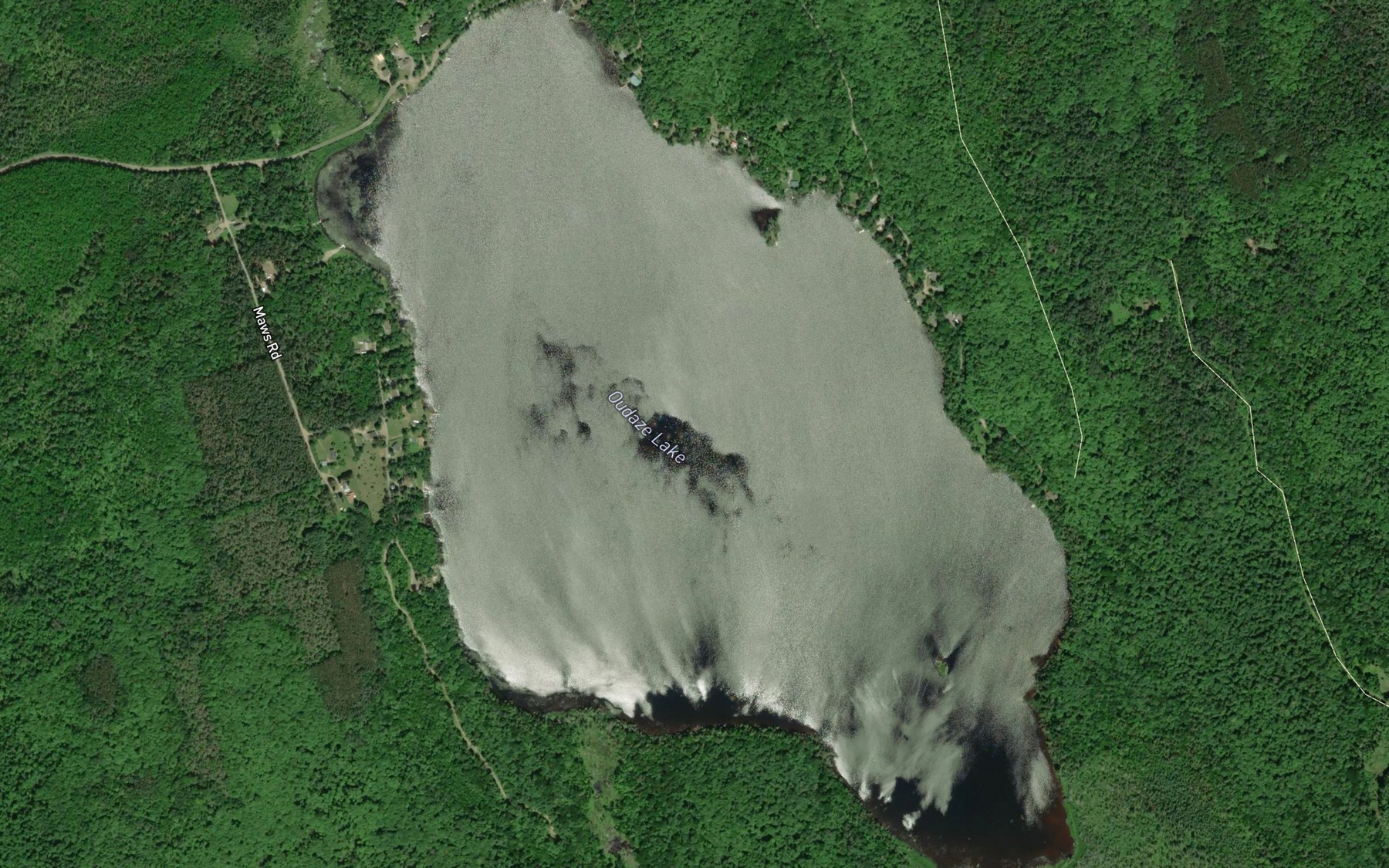 Satellite map of the Oudaze Lake