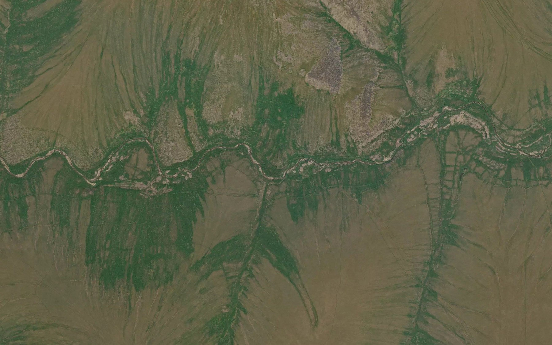 Satellite map of the Brandy Creek