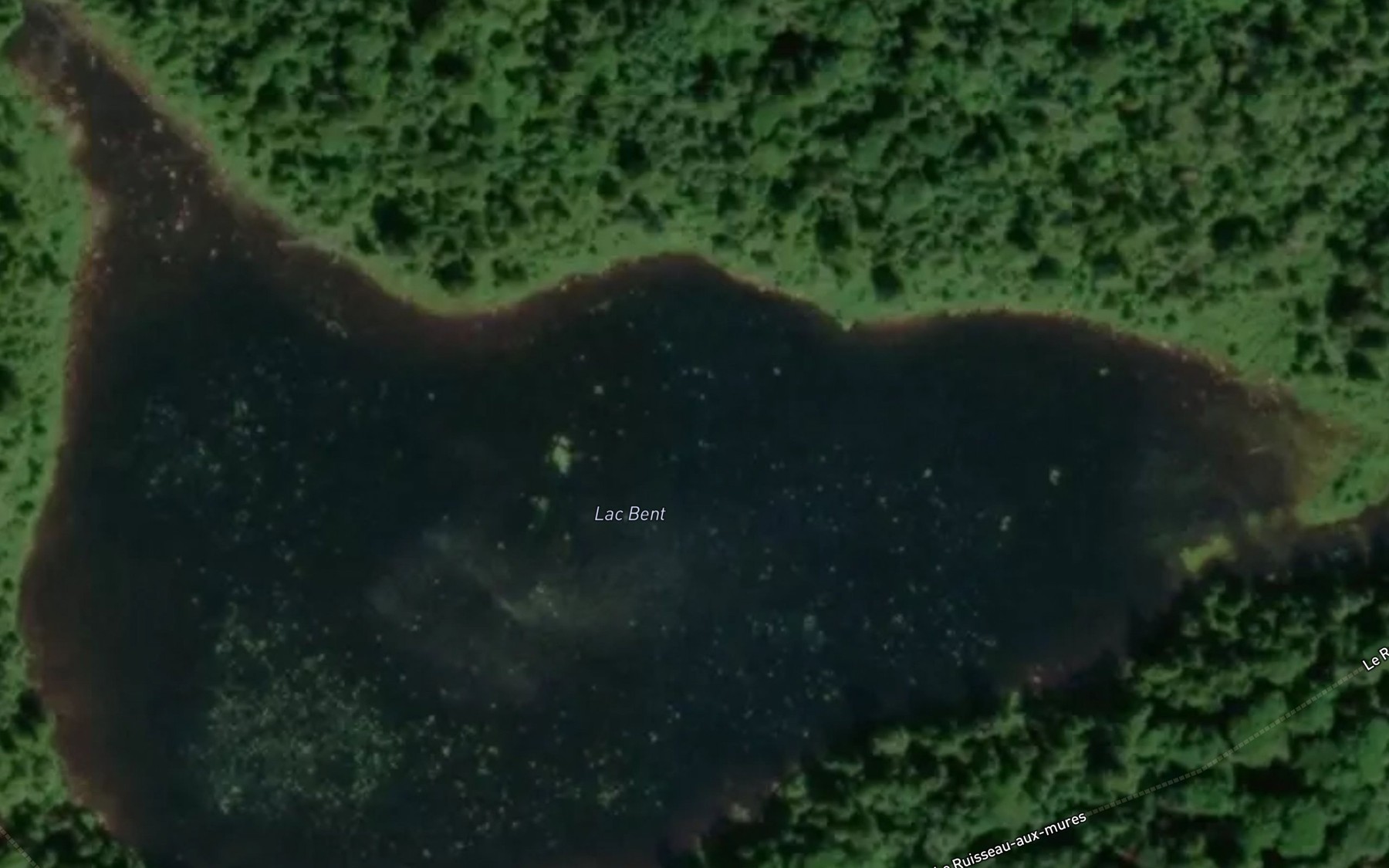 Satellite map of the Lac Bent