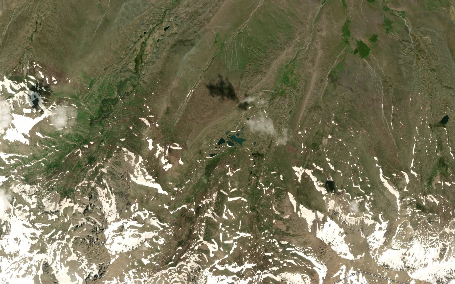 Satellite map of the Ozera Kel'-Tar
