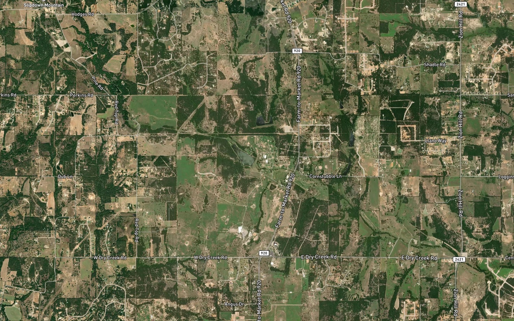 Satellite map of the Soil Conservation Service Site 10 Reservoir
