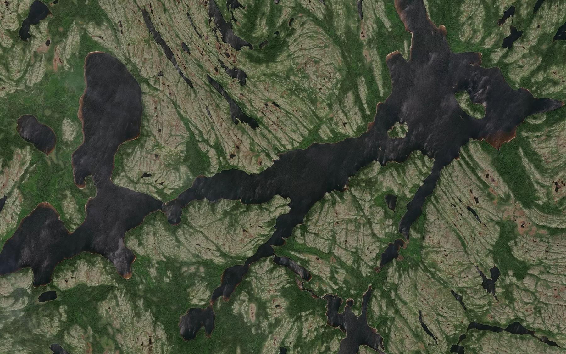 Satellite map of the Lac Santein