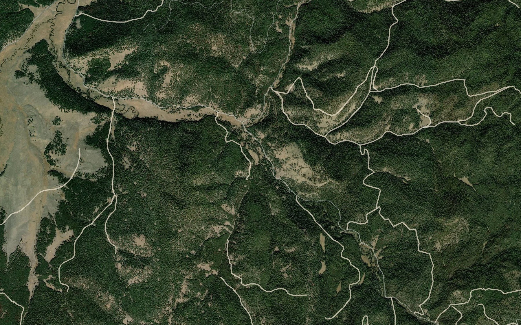 Satellite map of the Meadowbrook Creek