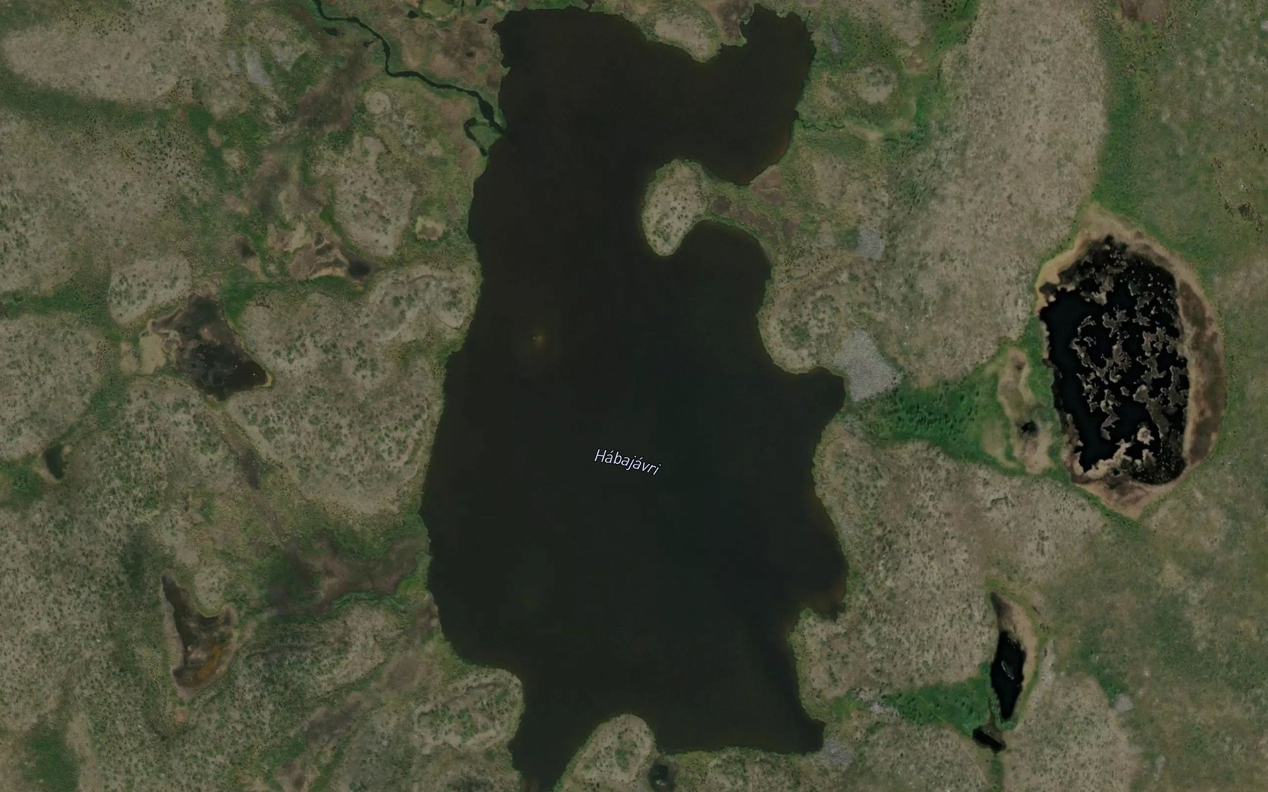 Satellite map of the Habajavri