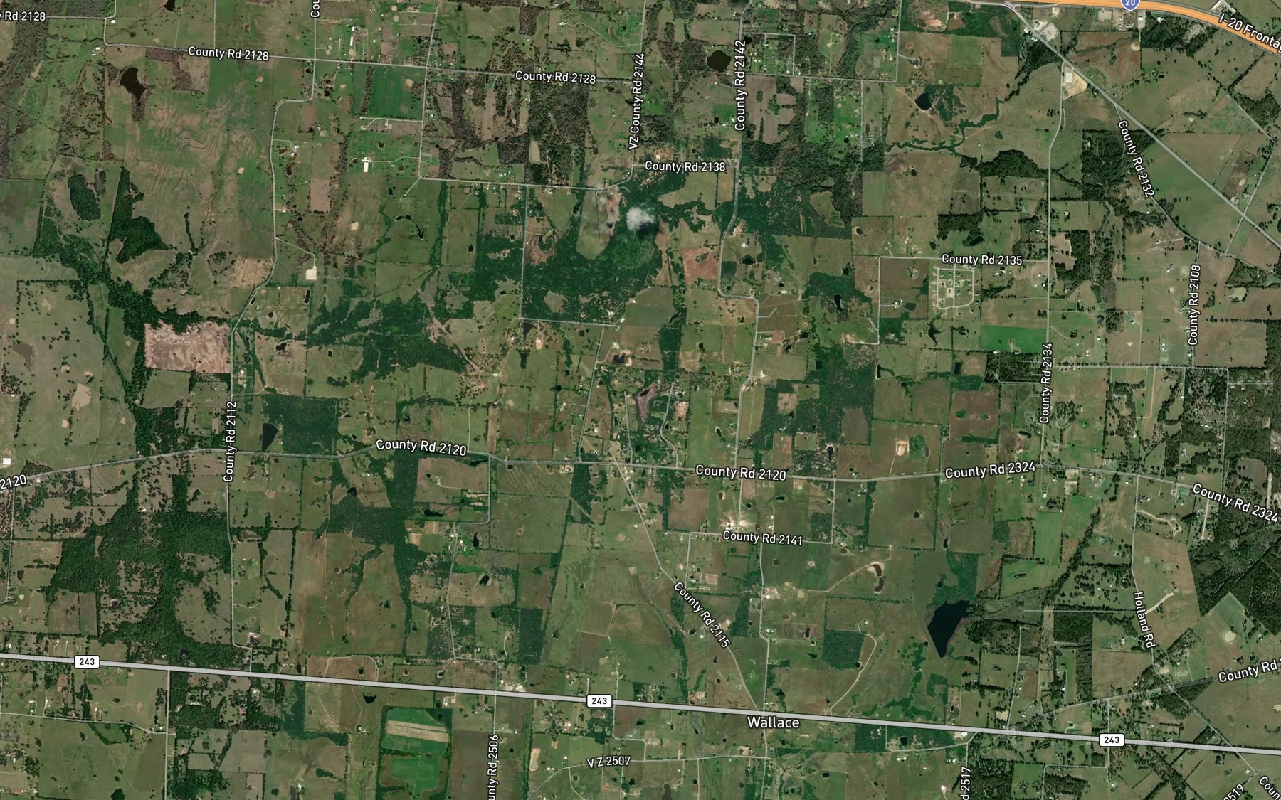 Satellite map of the Cotton Lake