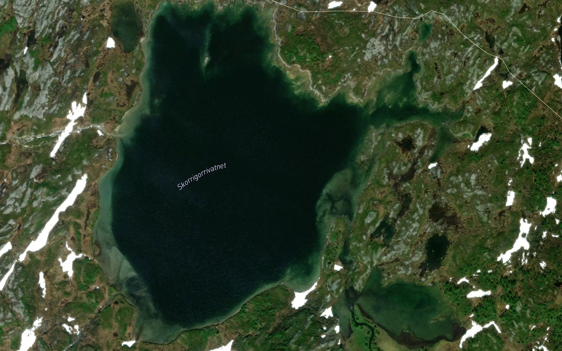 Satellite map of the Skorrigorrivatnet