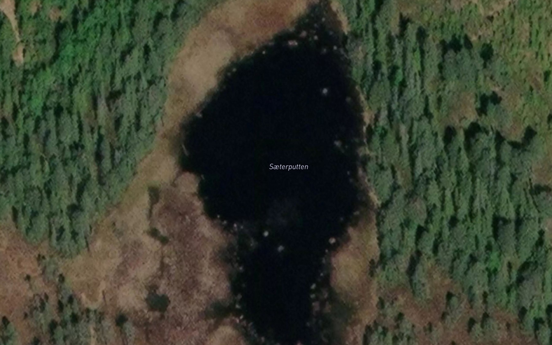 Satellite map of the Saeterputten