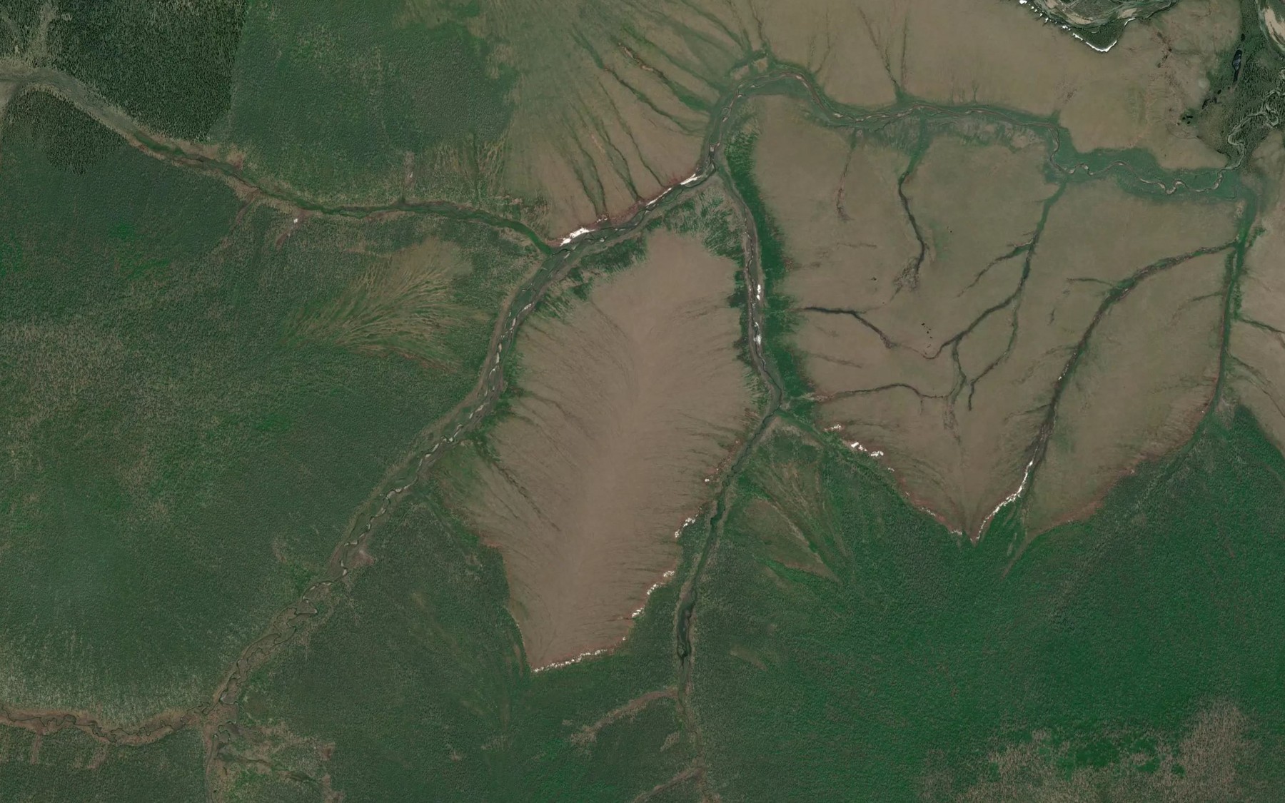 Satellite map of the Monterey Creek