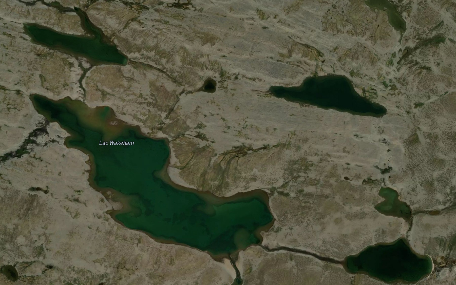 Satellite map of the Lac Wakeham